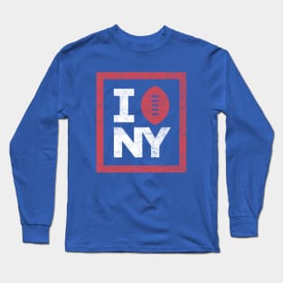 I Love The NY Football Giants Long Sleeve T-Shirt